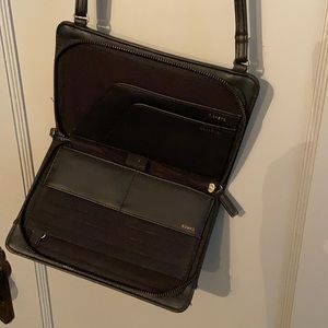 Black crossbody bag or passport holder